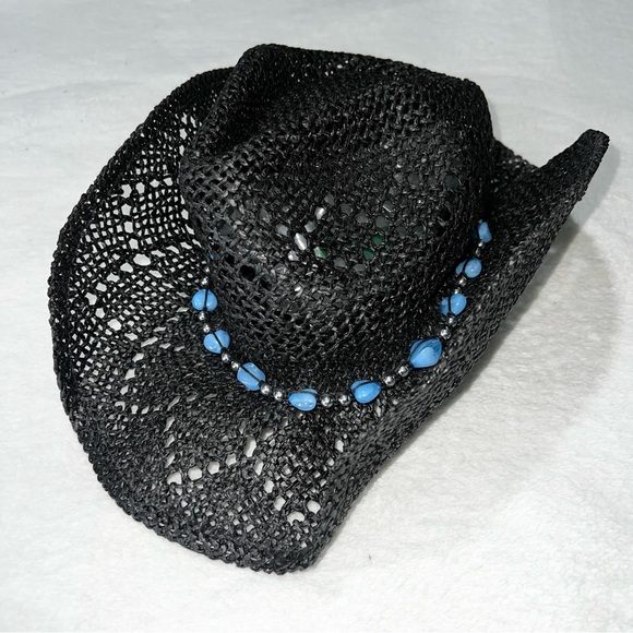 Accessories - NWOT Black/Blue Cowboy/Cowgirl Hat